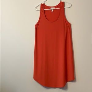 Coral Shift Dress